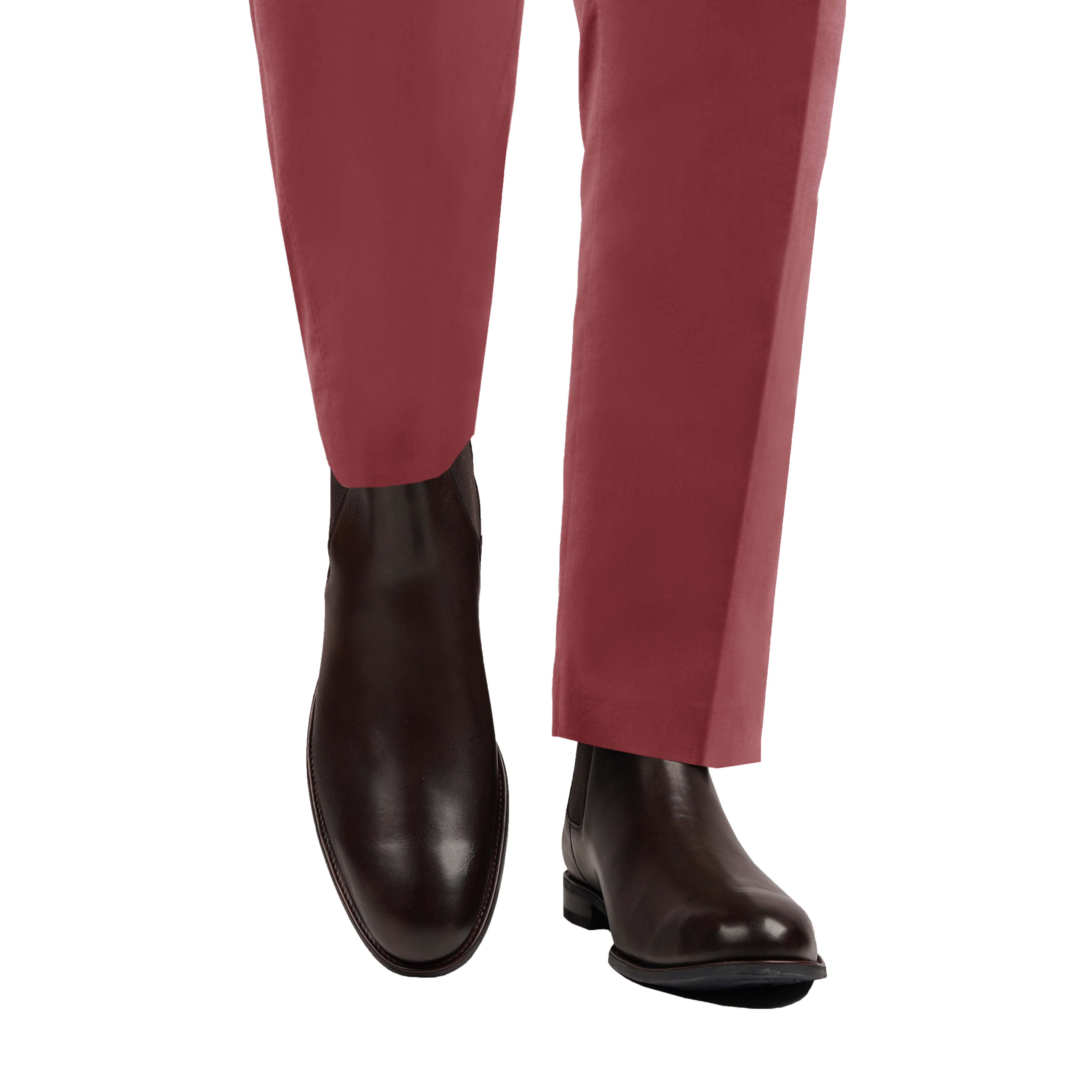 Chester - Men's Dark Brown Calf Leather Chelsea Boot