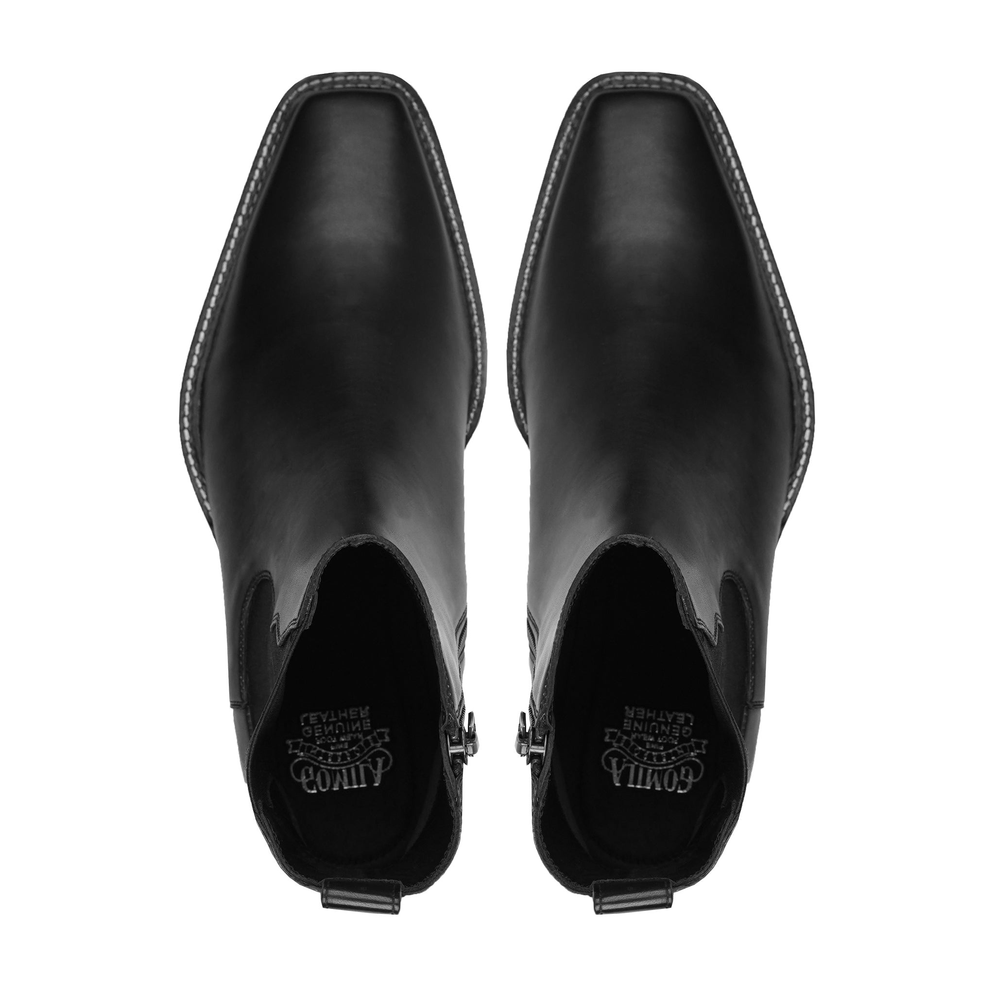 Lugo - Men's Black Calf Leather Chelsea Boot