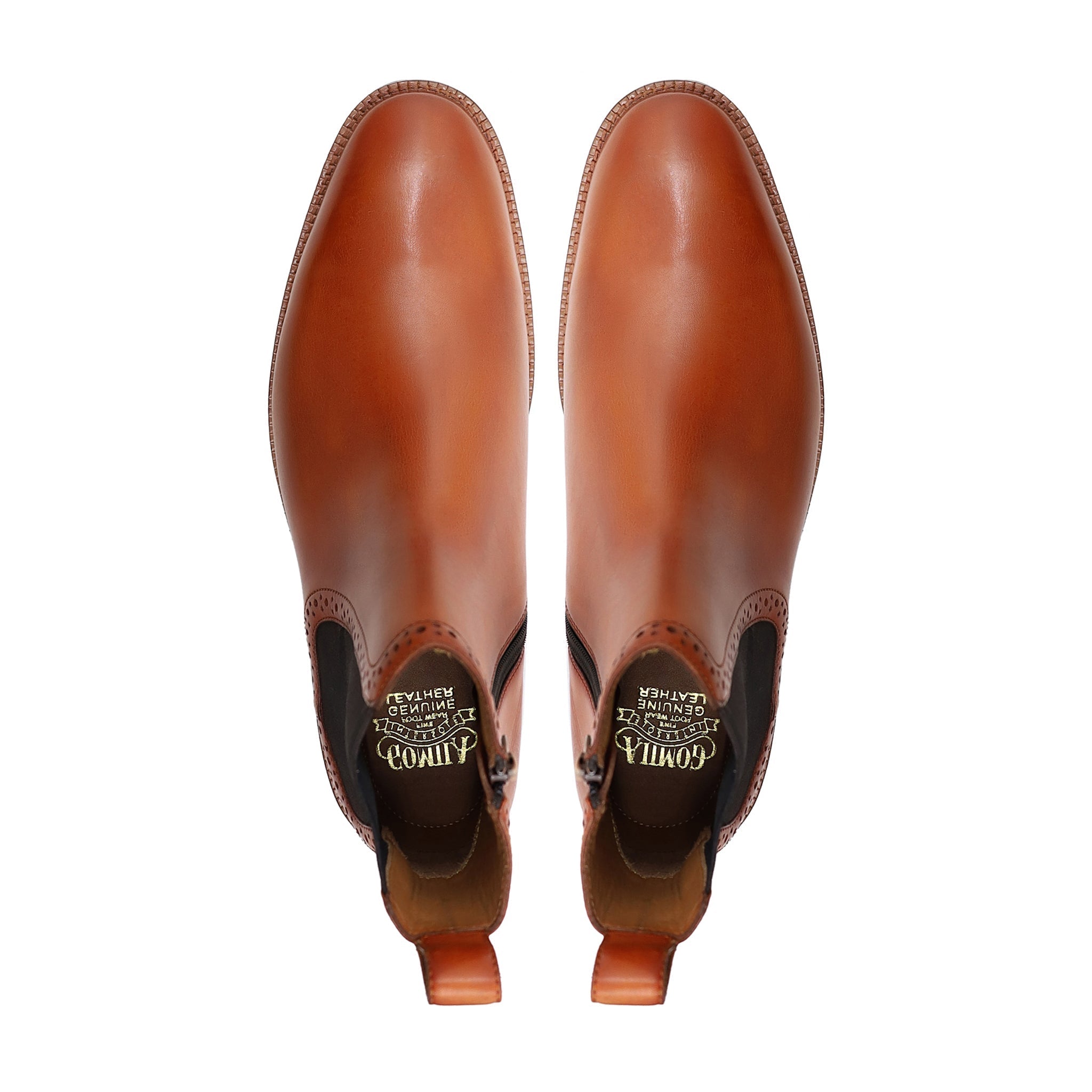 Namey - Men's Tan Calf Leather Chelsea Boot