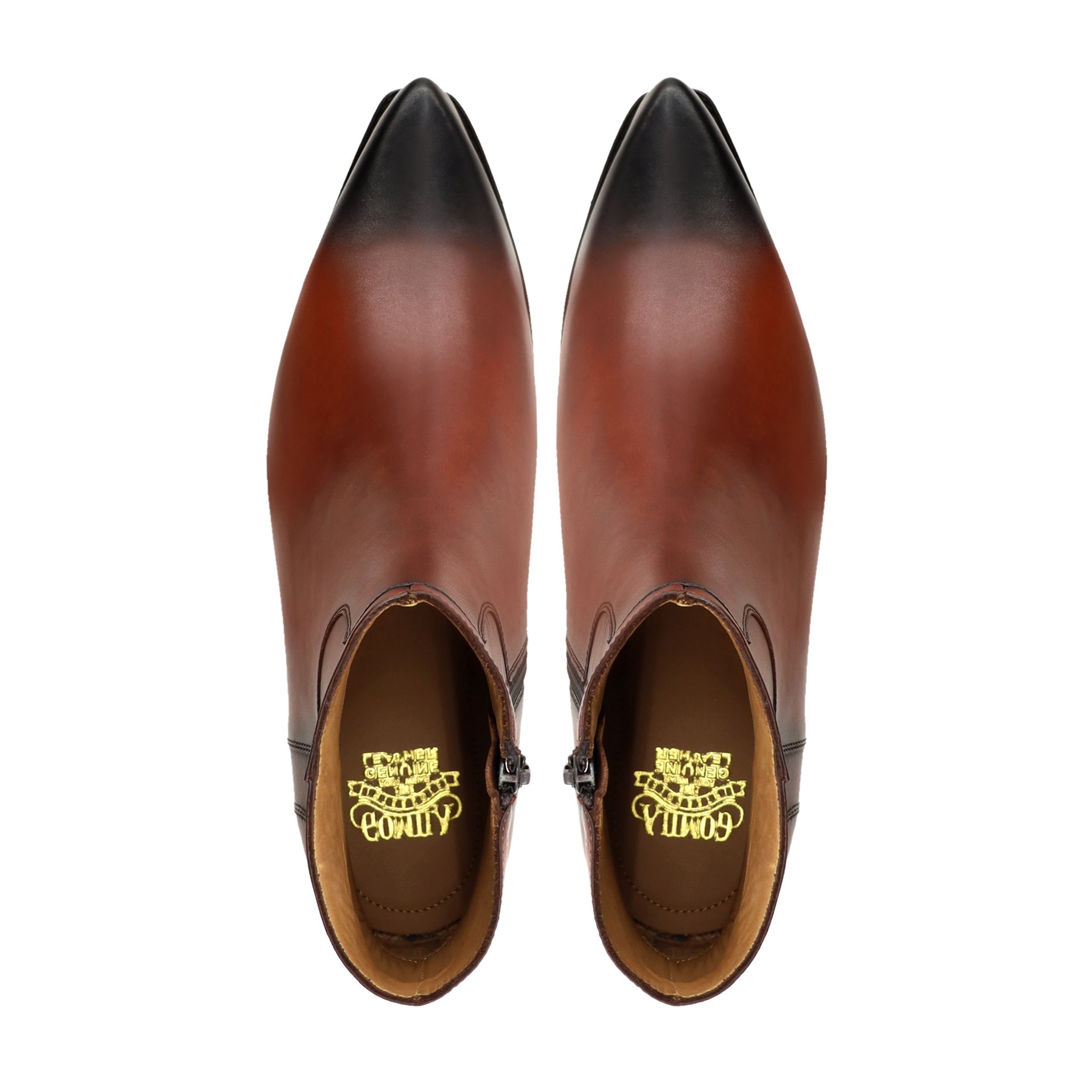 Mabel - Men's Burnished Brown Calf Leather Chelsea Boot