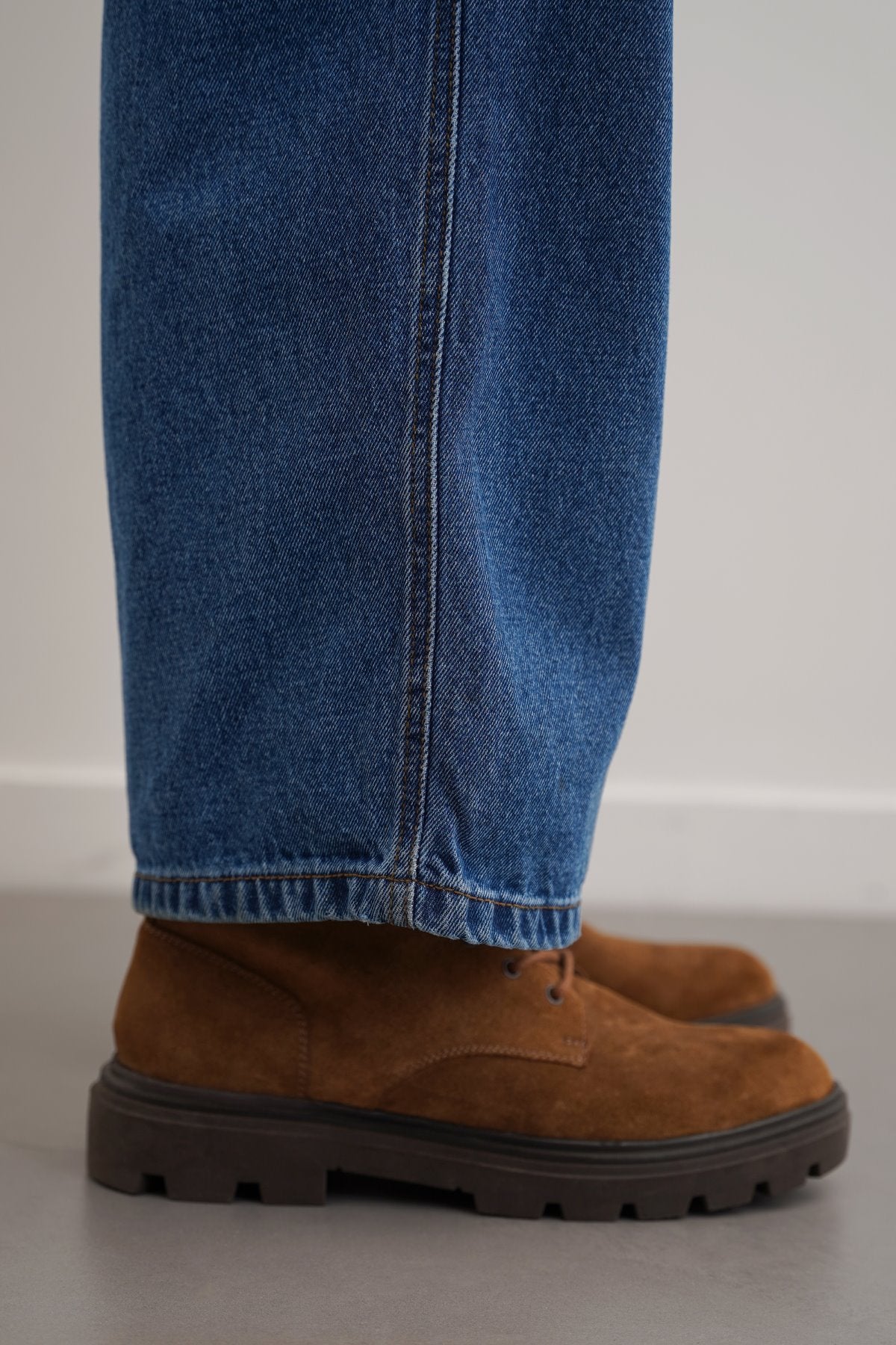 CHUNKY LEATHER BIKER BOOTS