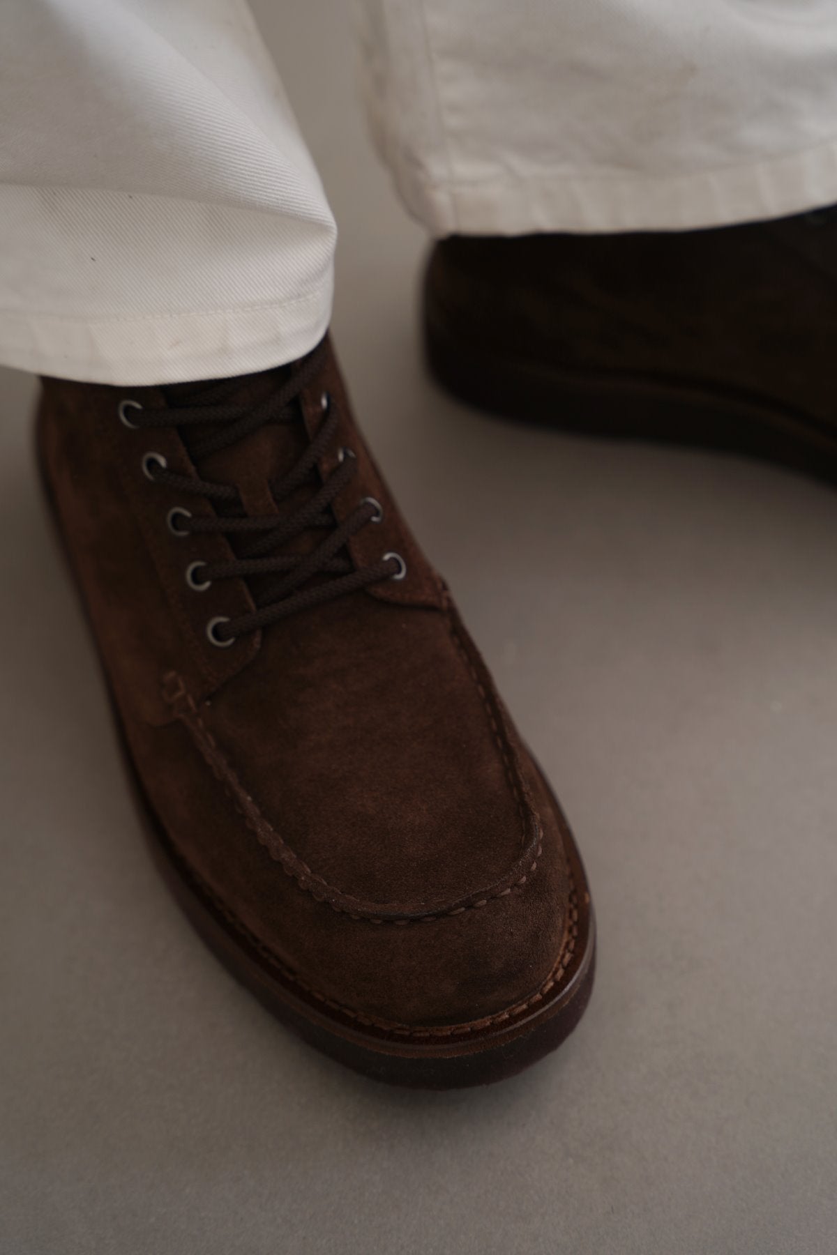 SUEDE HIGH-ANKLE BOOT