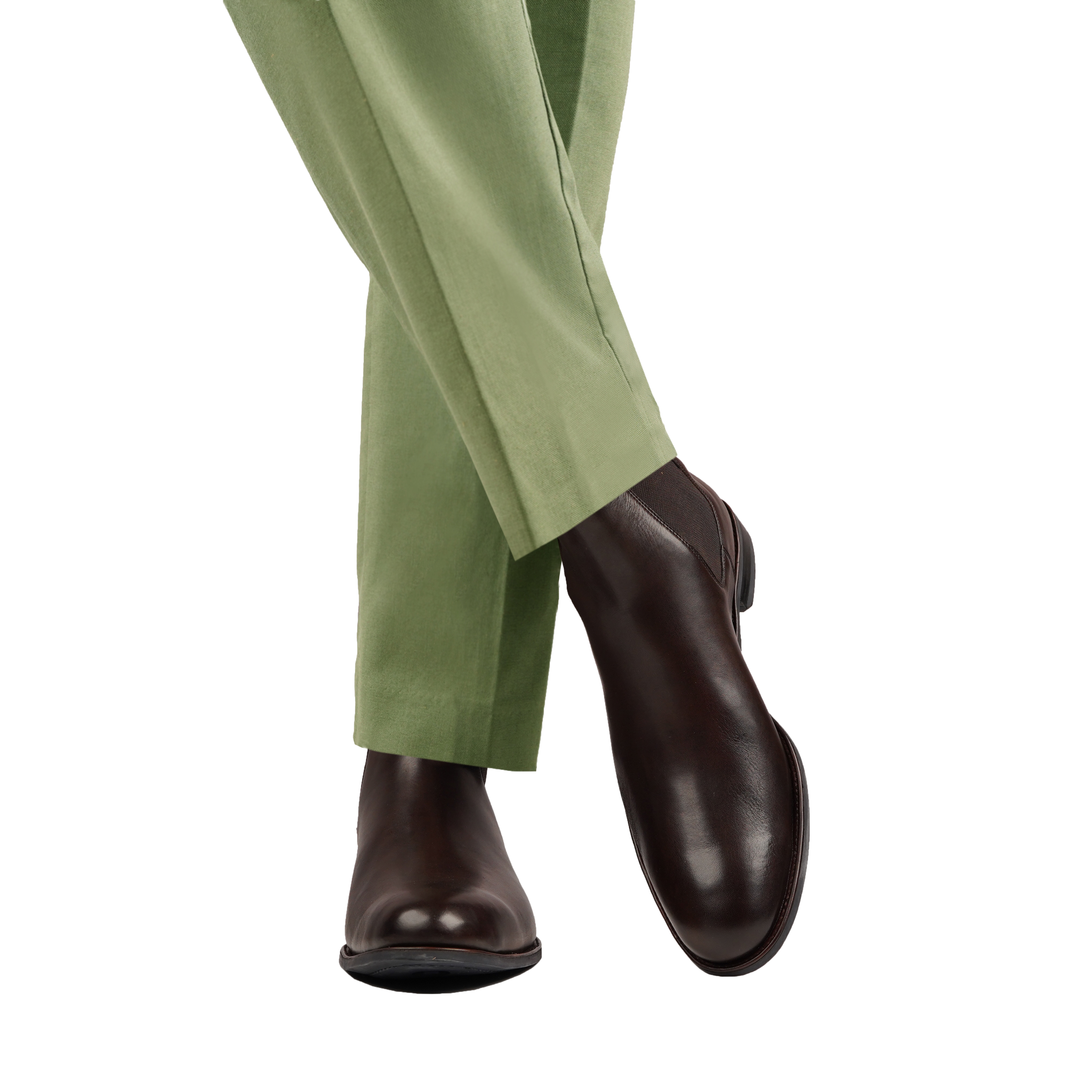 Chester - Men's Dark Brown Calf Leather Chelsea Boot